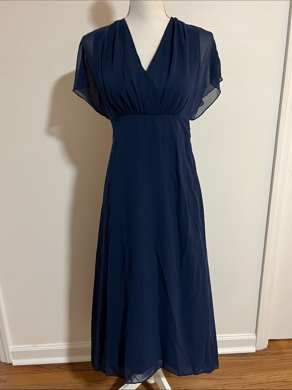 Flowy Navy Formal Dress